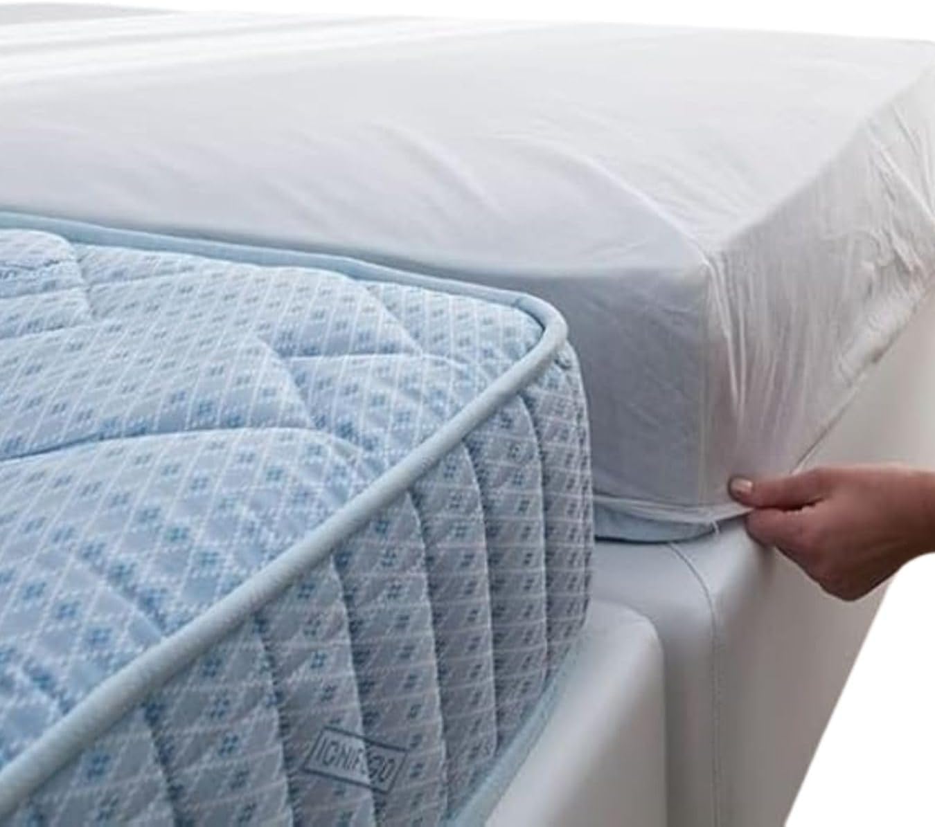 SANYGIENE | Housse Protège Matelas 160 x 200 cm | Lot de 10 Housses Matelas Jetables | Lit 2 Personnes | Hygène Literie Tourisme et Médical Blanc