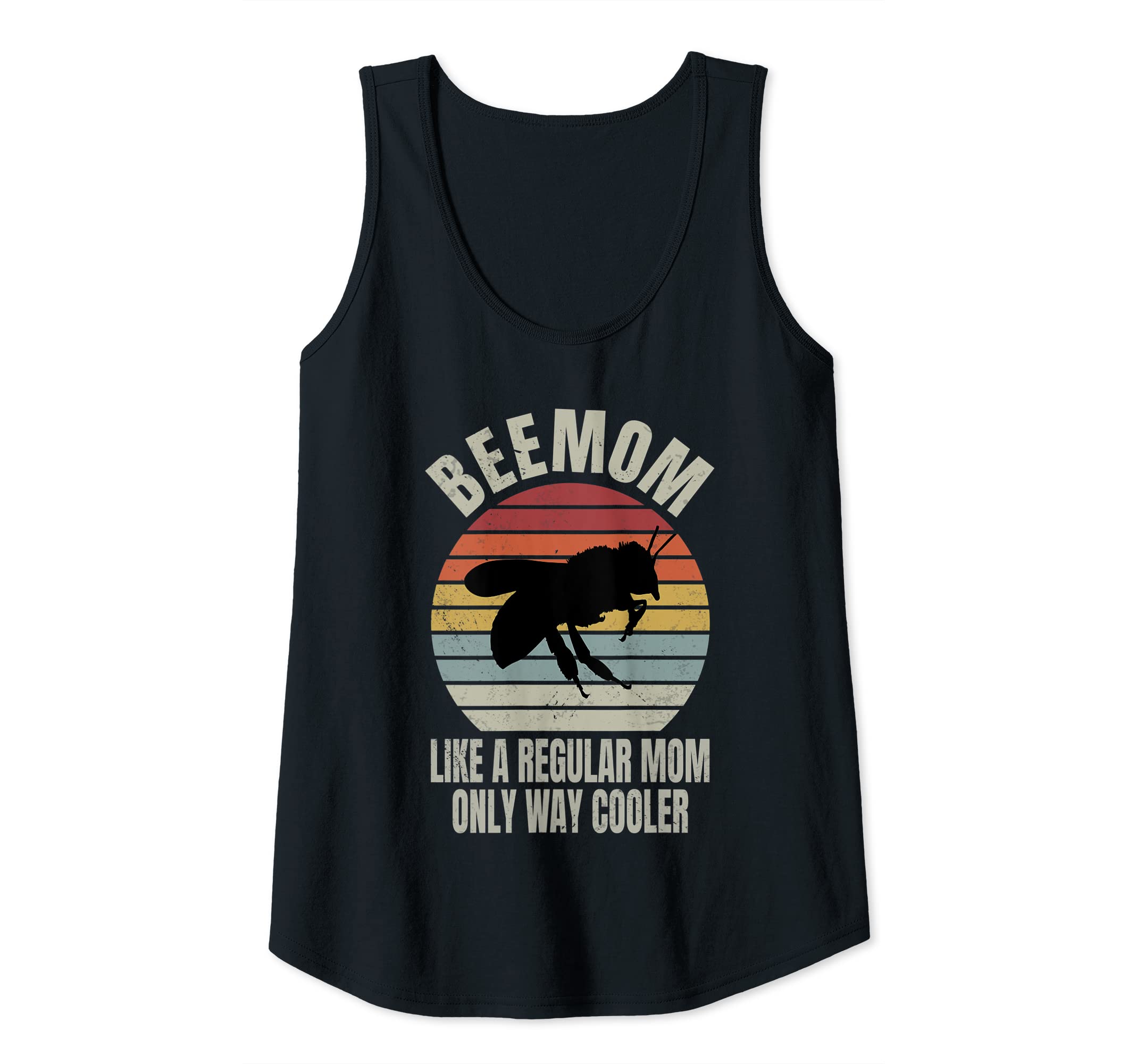 Womens Beemom Vintage Bee Mom Like A Regular Mom Beekeeper Apiarist Tank Top