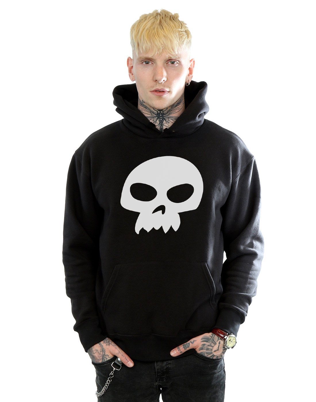 Disney Men's Black Toy Story Sid's Skull Hoodie Small