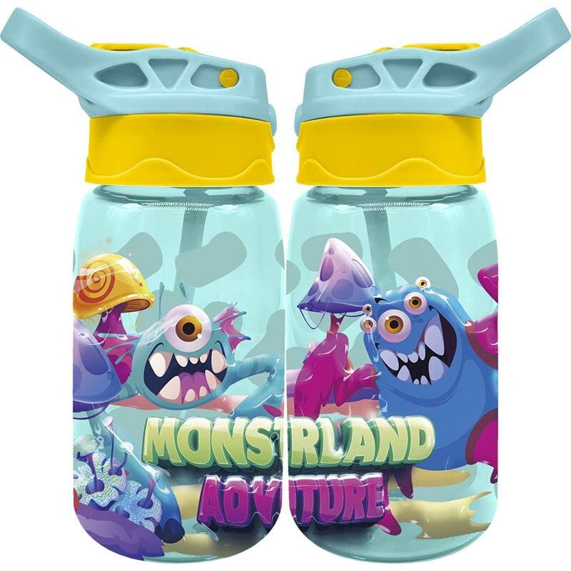 Kids Tritan Water Bottle 500ml in Monsterland Box