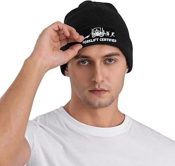 Forklift Certified Beanie Hat Winter Warm Skull Beanie for Men Women