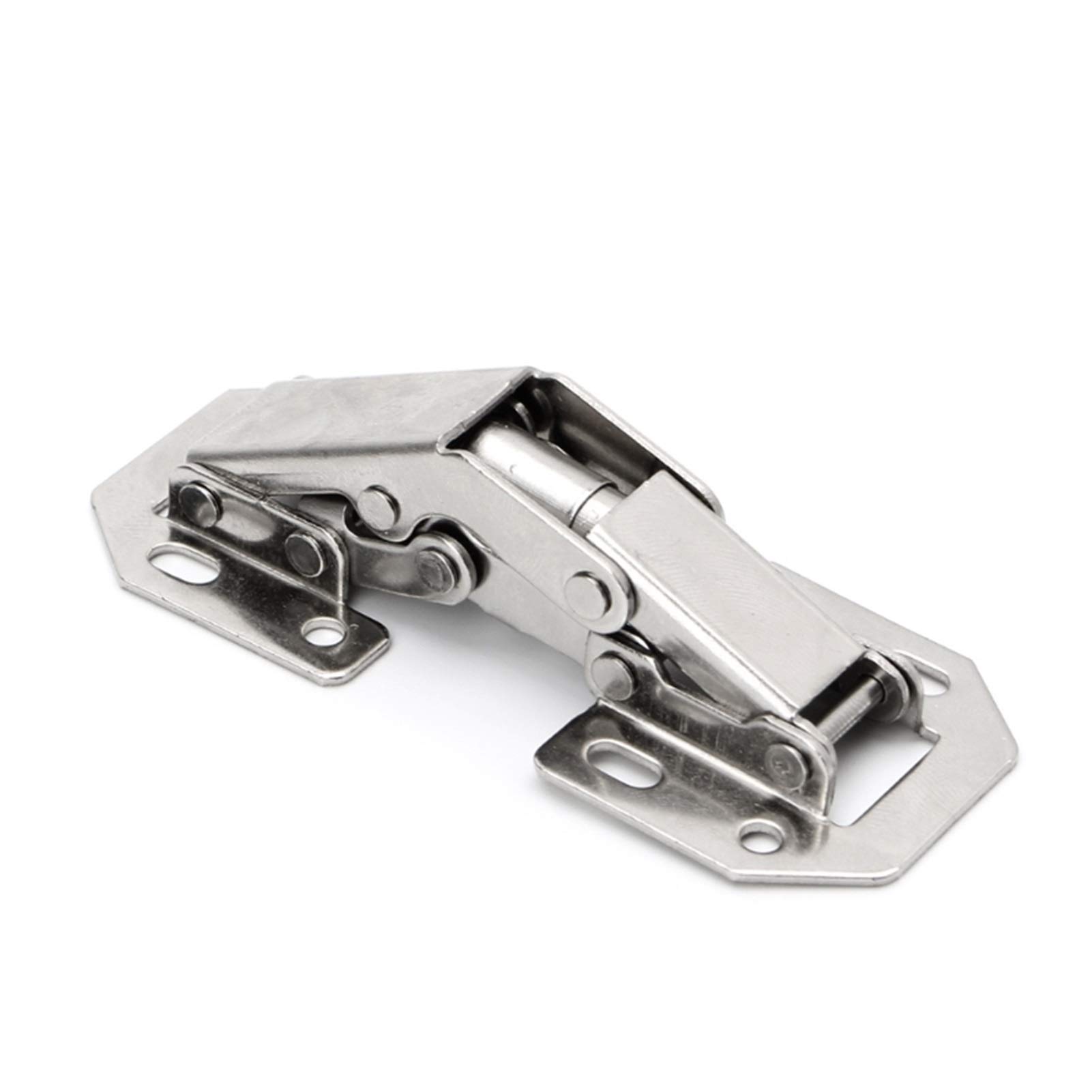 AUNANGLJSCS Door Hinges 2Pcs Easy Mount 90 Degree Concealed Kitchen Cabinet Cupboard Sprung Hinge Or Shelf Furniture Parts