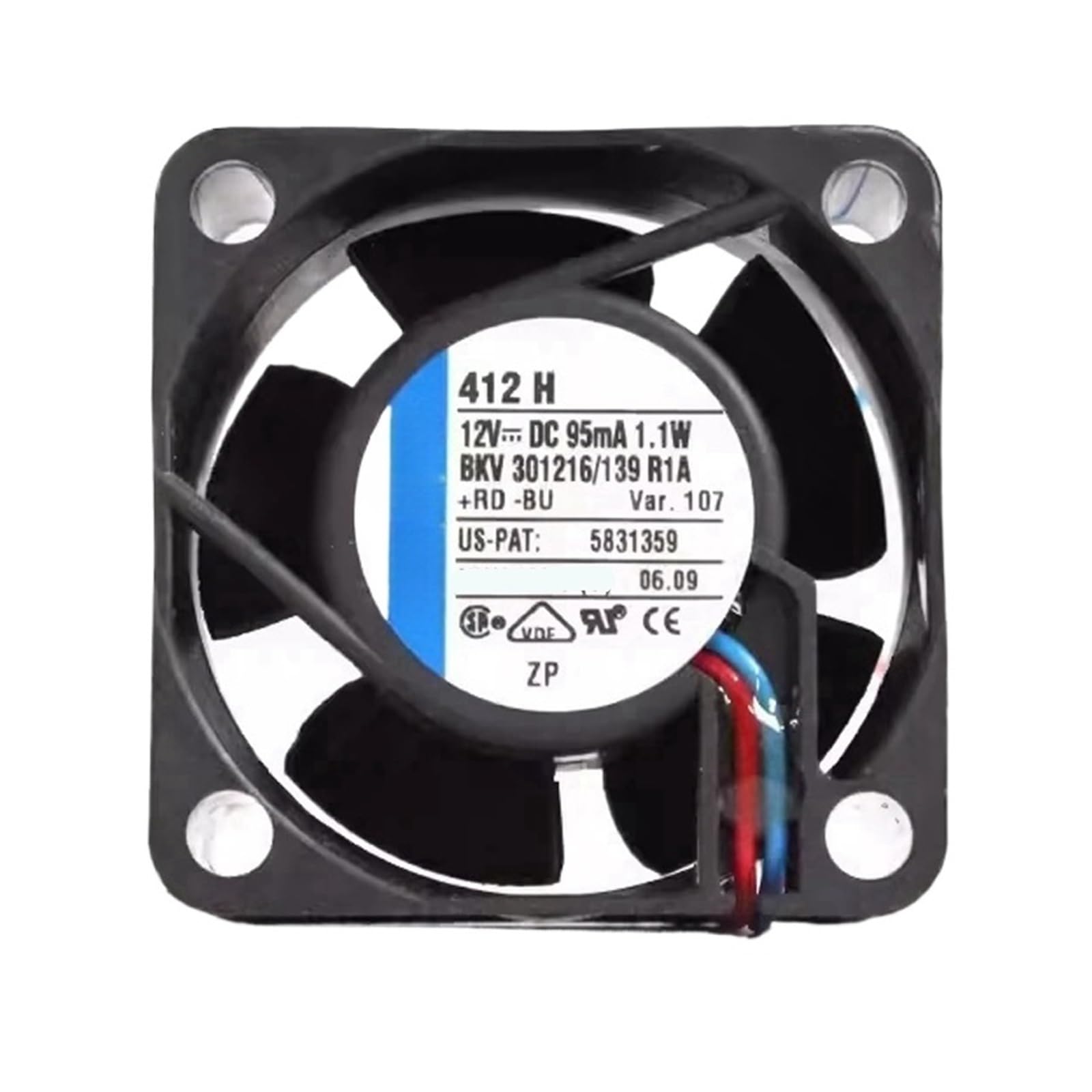 UITGVDQAT 412H fan 12VDC 95mA 1.1W 40x40x20mm cooling fan