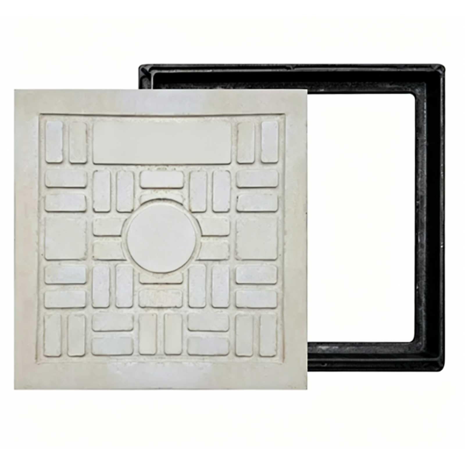 Couvercle de fosse septique invisible 40x40 pour sublimer votre jardin et cour