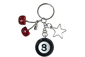 8 Ball Keychain: Creative Key Chain Accessory with Pool Ball Design