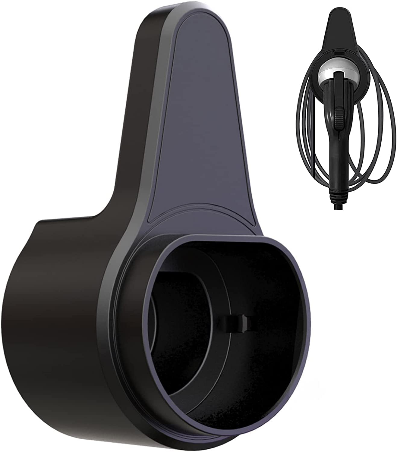 Wallbox kabel do ładowania uchwyt typ 2 mały | uchwyt ścienny do samochodu elektrycznego z wtyczką IEC 62196-2 | uchwyt typu 2 | uchwyt ABS typ 2 EV uchwyt ścienny