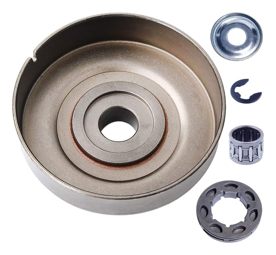 Kit de Tambor Embrague con piñón llanta 3/8-7T Compatible motosierras MS211, MS171, MS181, MS171C, MS181C y MS211C