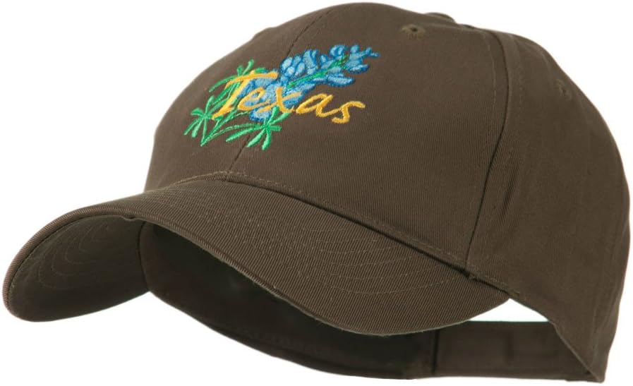 e4Hats.com USA State Flower Texas Bluebonnet Embroidered Cap