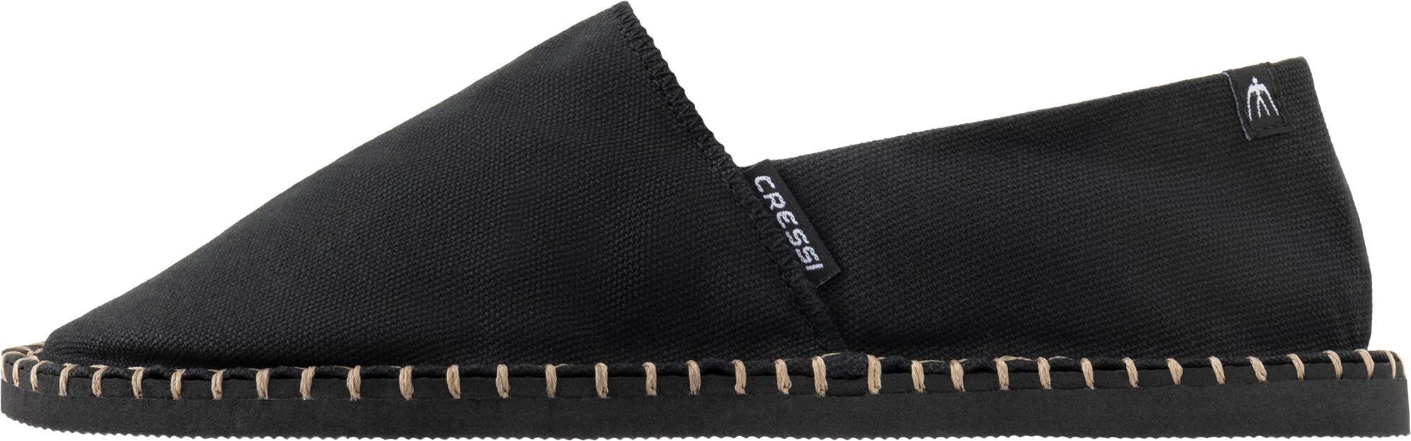 CRESSI desde 1946 - Alpargatas Girona - Zapatos Unisex Cómodos y Elegantes, Multiusos, Ideales para el Verano, con Parte Superior de Lona Técnica y Suela de Goma EVA - Negro - 44 EU