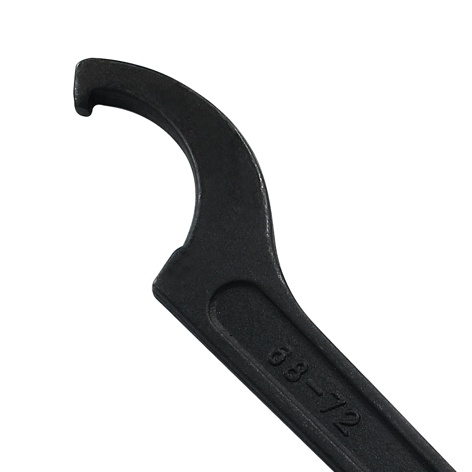 Murtenze Chiave a gancio a C per dado rotondo da 68-72 mm, chiave universale a ghiera nera con gancio di regolazione in acciaio al carbonio