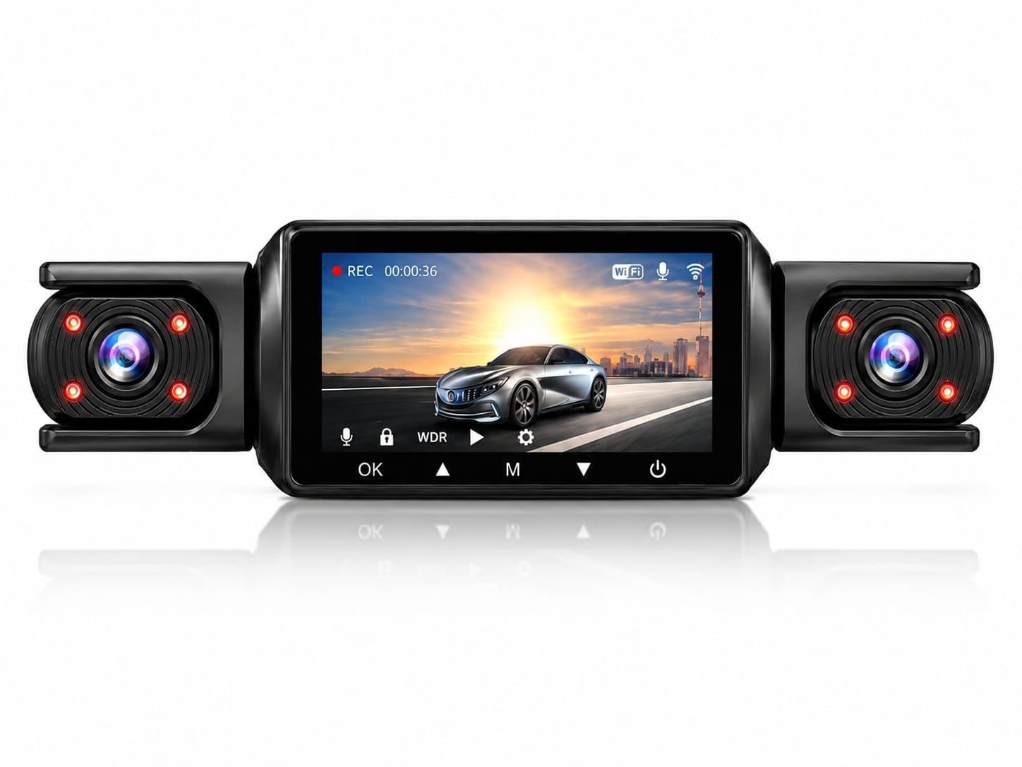 4 Channel Dash Camera, Front Rear Left Right Recording, Full HD 1080P Dash Cam, WDR Night Vision, G-Sensor, Loop Recording, 24H Parking Monitor, Wide Angle Car DVR-picture-22