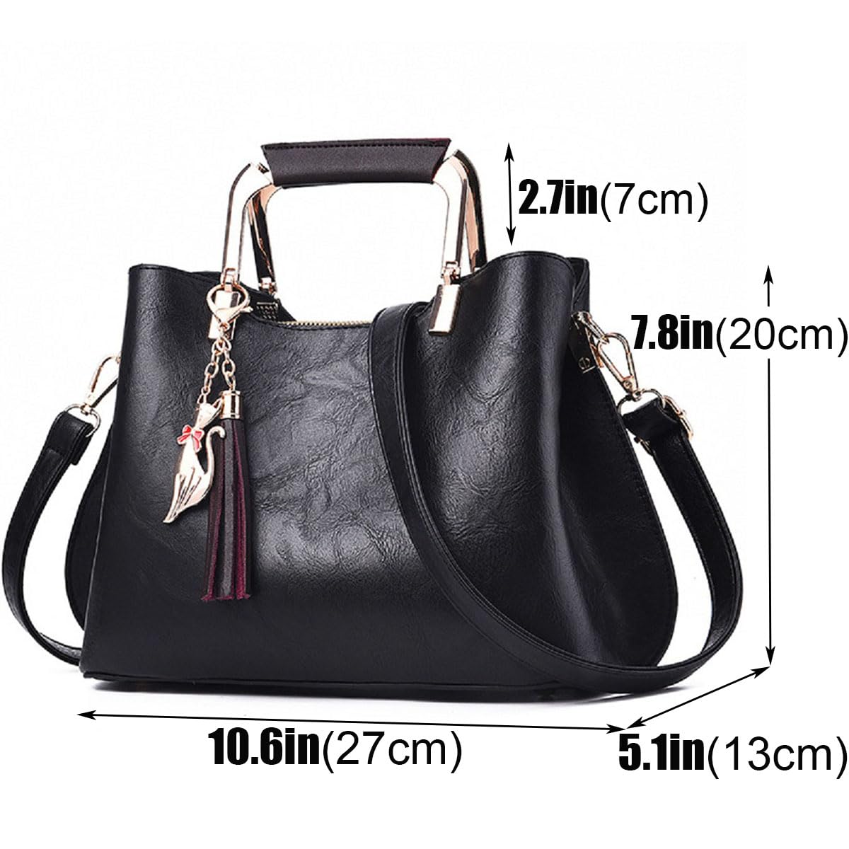 XingChen Bolsos y bolsos de mano para mujer con asa superior, bolsos de hombro de piel sintética