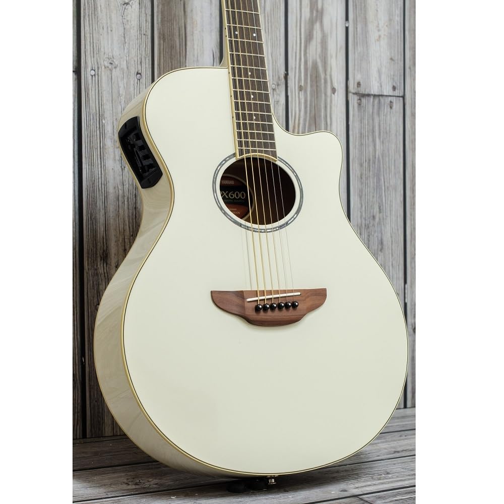 Yamaha APX600 Acoustic Electric Guitar (Vintage White) (Restock