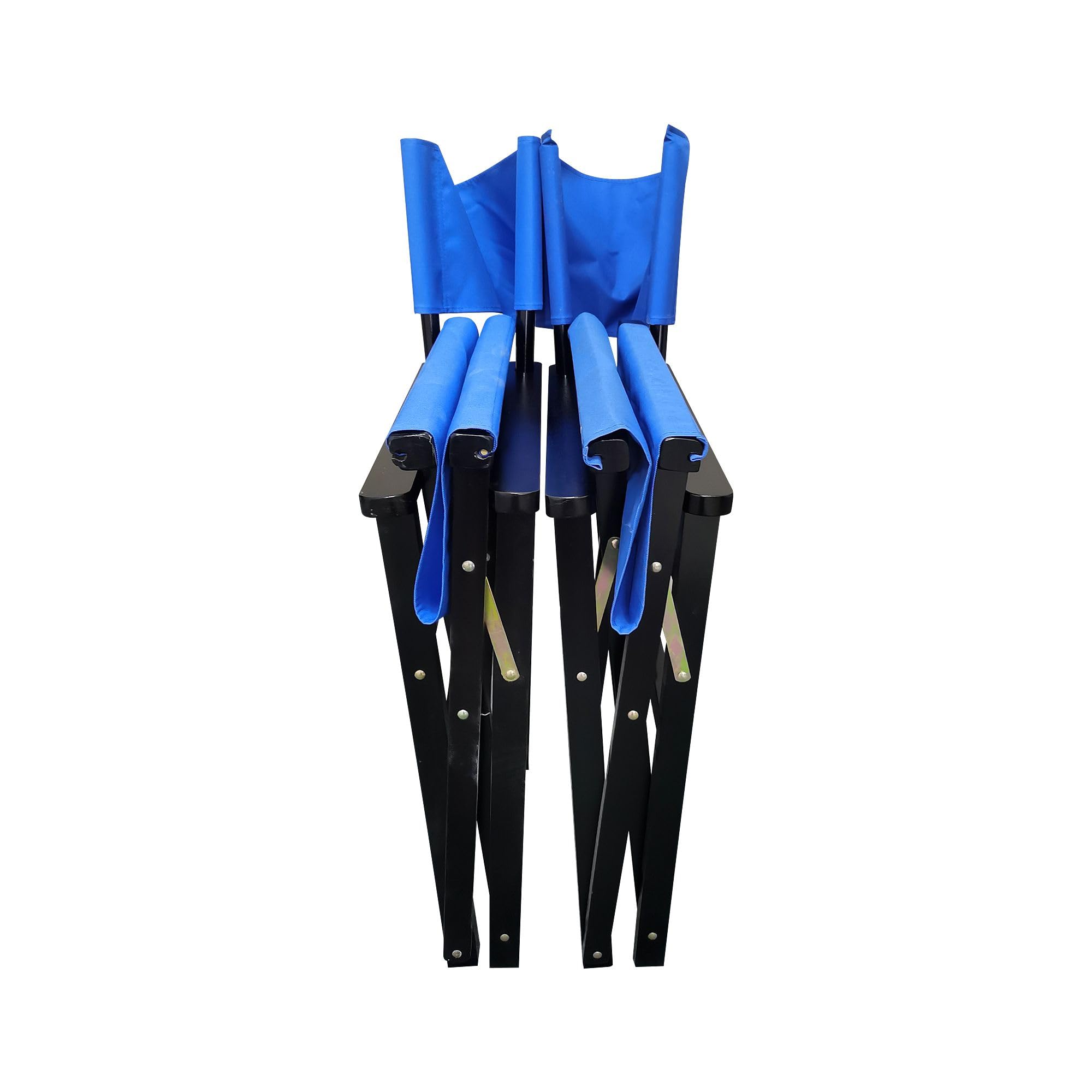 2 PCS Folding Director Chair, for Garden, Backyard, Courtyard, Gazebo, Bedroom, Study(Blue, 23.00