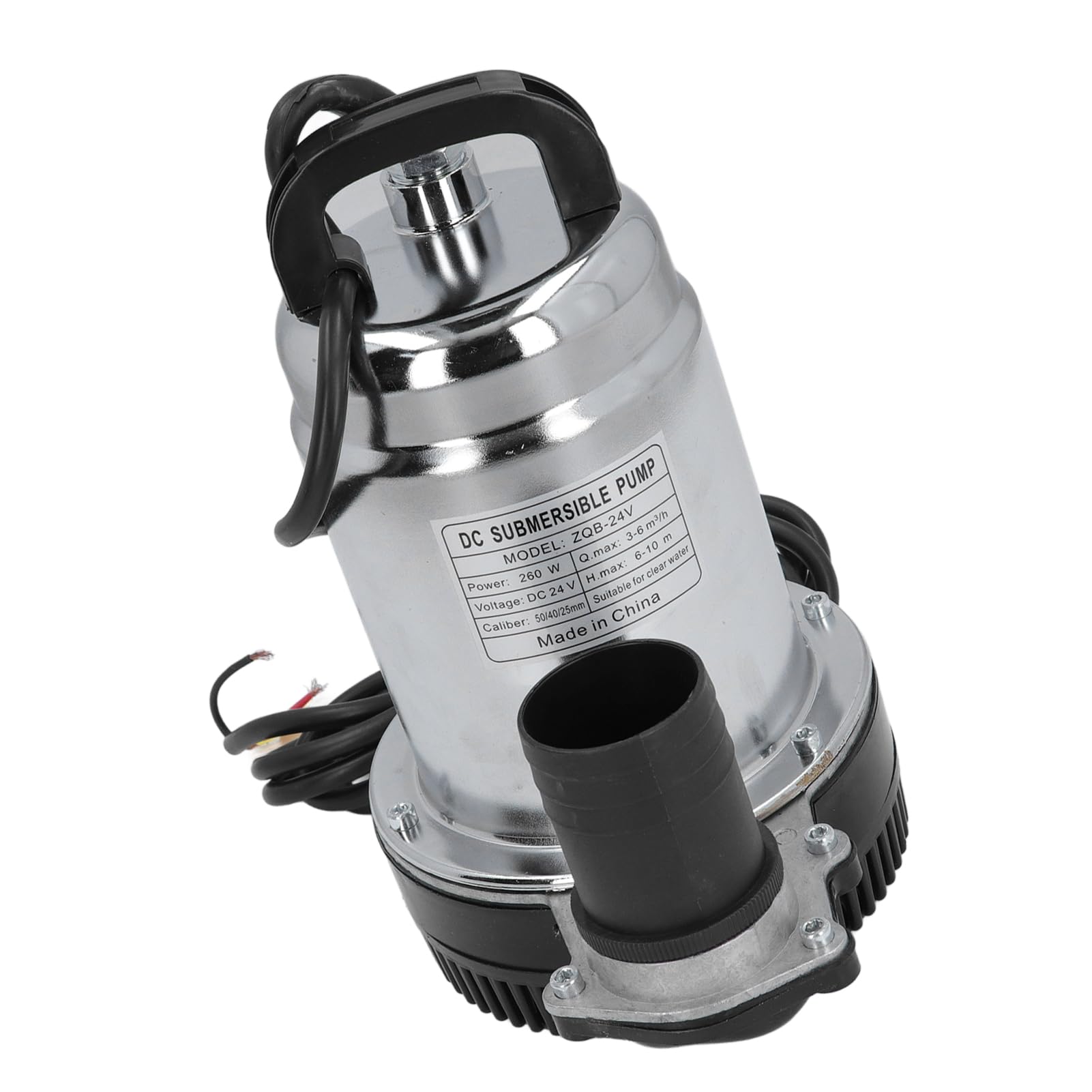LiebeWH Pompa per Acqua Solare a Pozzo Profondo in Acciaio Inossidabile da 260 W con Girante Centrifuga Ad Alto Flusso, Robusto Motore a Bobina in Rame per Fattoria, Ranch, Serbatoi d'Acqua, Piscine,