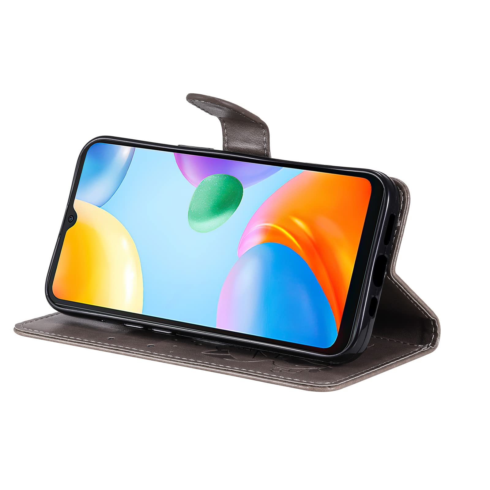 Custodia a portafoglio per Xiaomi Redmi 10C in pelle PU con mandala