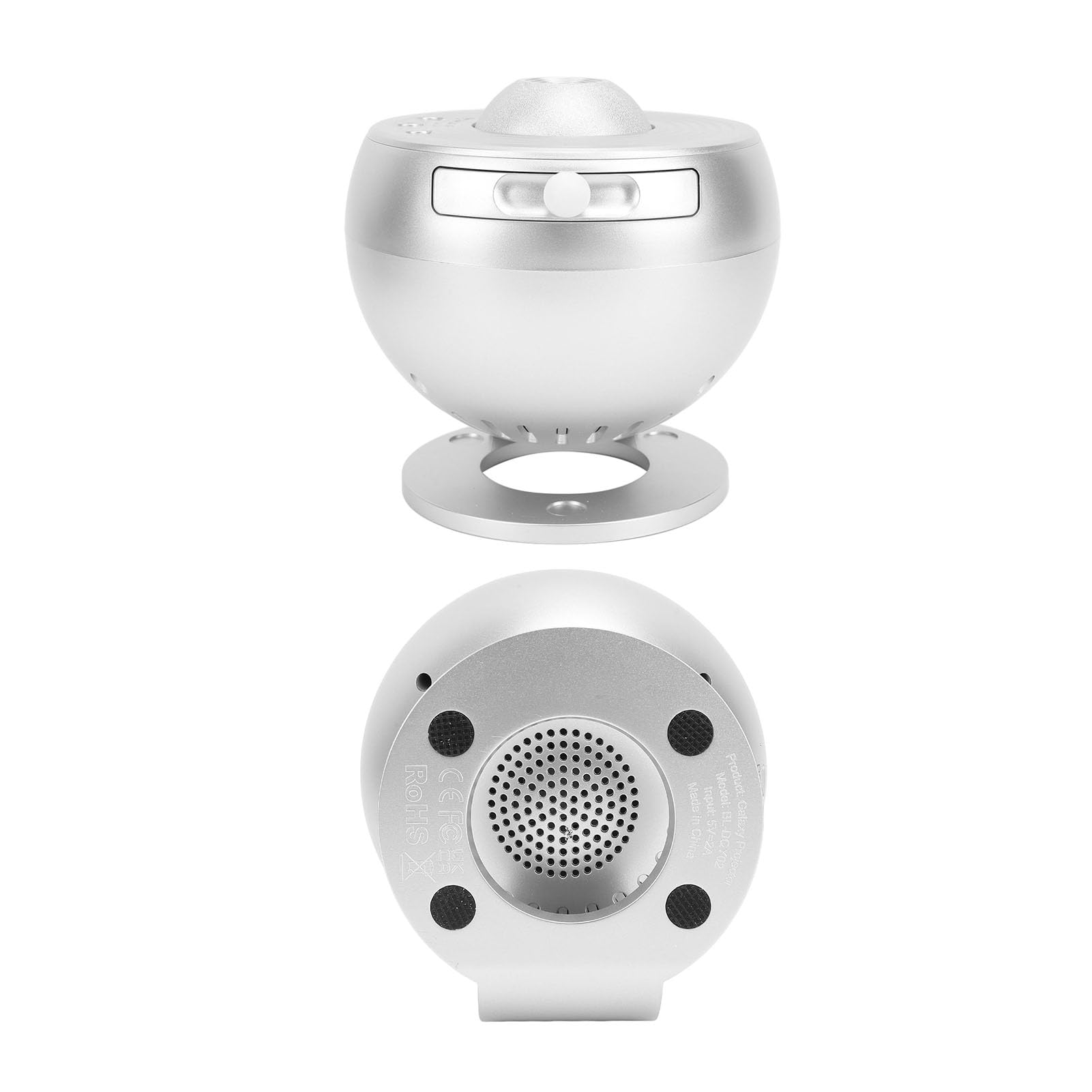 FILFEEL Zestaw Projektorów Gwiazdowych z 12 Filmami - Dekoracyjna Lampa Planetarium do Sypialni, przyjęć i Wystroju Domu, Nowoczesny Srebrny Design (SILVER)