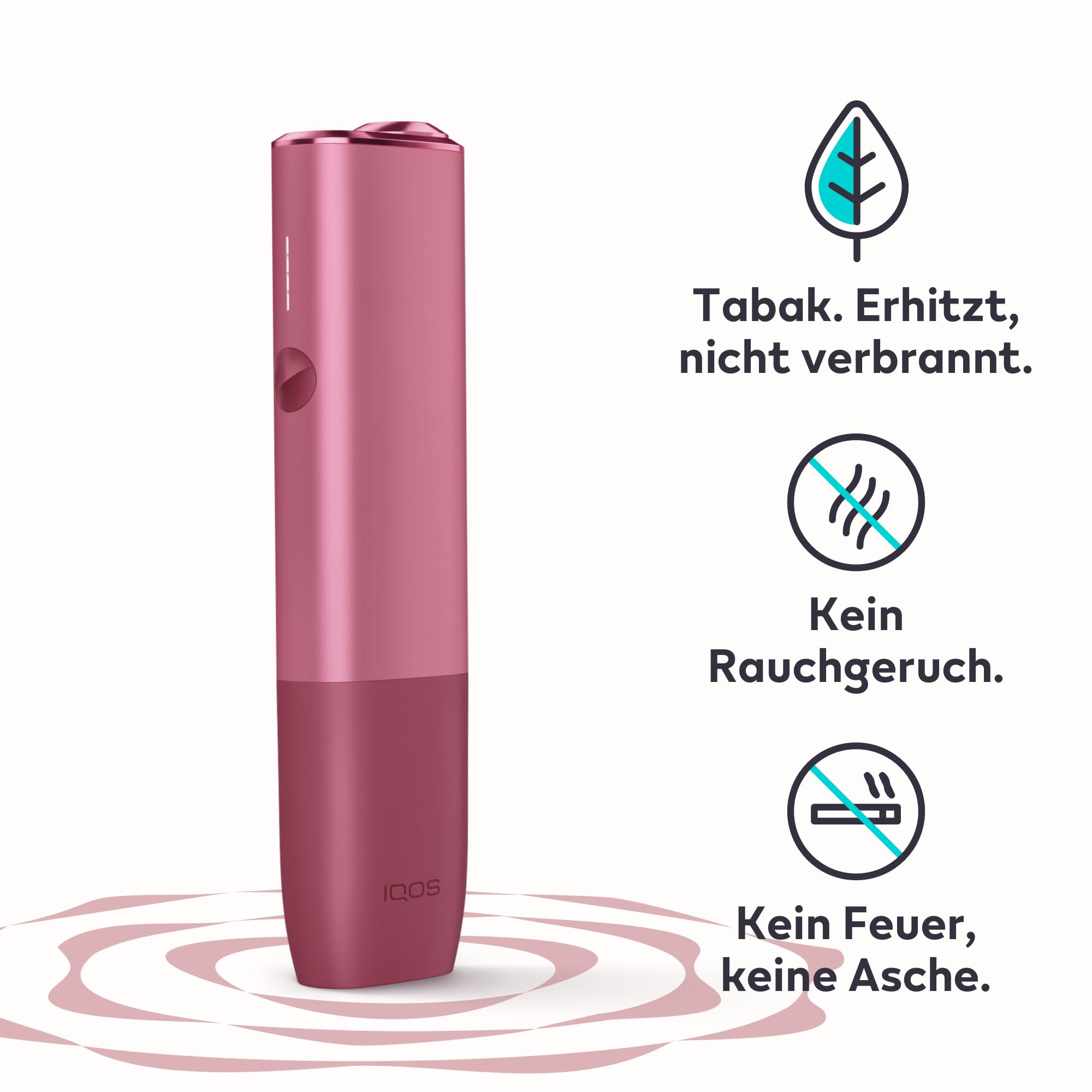IQOS ILUMA ONE Kit Sunset Red - Tabakerhitzer (in 5 Farben) - für TEREA Tabaksticks - unsere beste Alternative zur Zigarette
