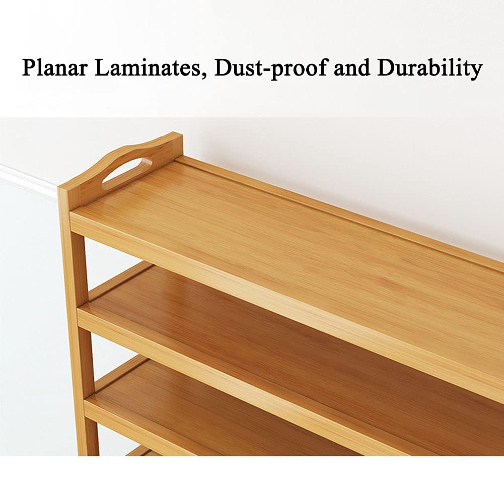 Portabnizer resistente de bambú de 5 niveles para soporte SoliWooe de diseño antideslizante sin polvo, 50 cm