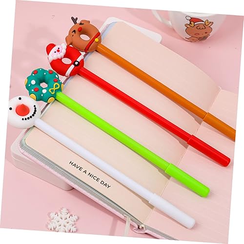 Miniatura 6 de 6 unids pluma de gel de Navidad bolígrafos de escritura bolígrafos de papelería bolígrafos de Navidad bolígrafos de Navidad bolígrafos estudiantes
