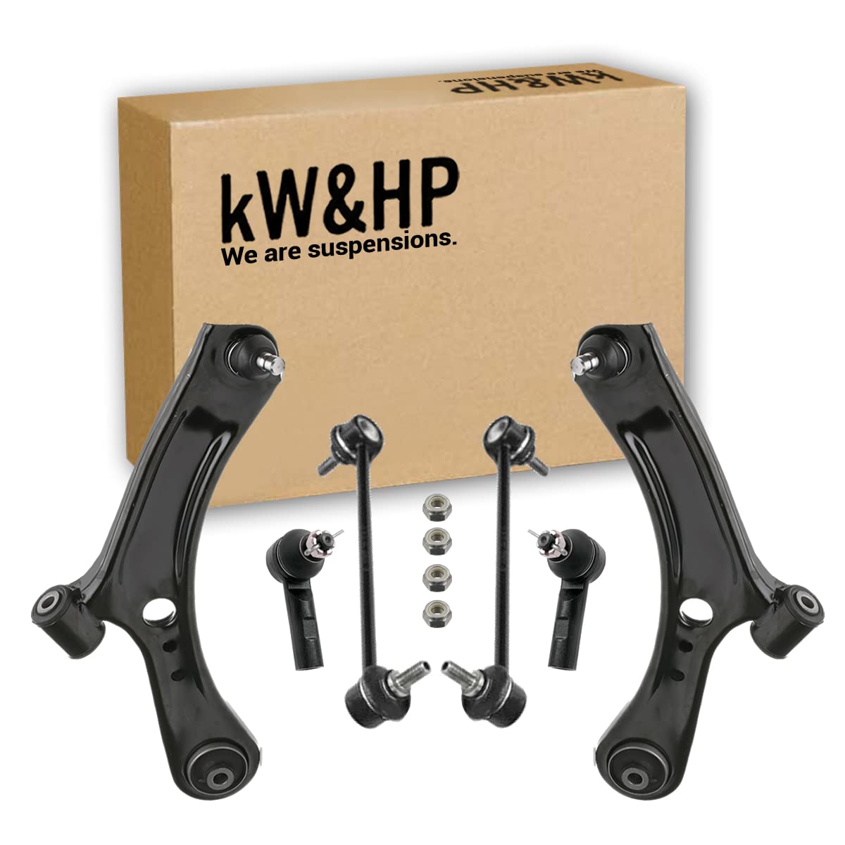 KIT 6 PEZZI BRACCETTI BRACCI AVANTRENO CON BIELLETTE E TESTINE ANTERIORI DX/SX COMPATIBILE CON SEDICI, SX4