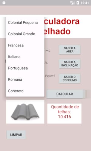 Calculadora para Telhado