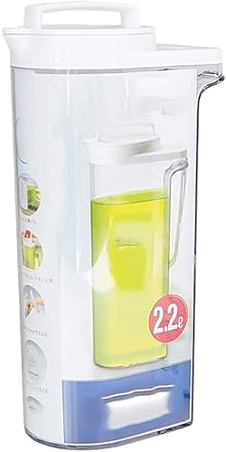 Miniatura 5 de Teteras de cristal jarra de agua de vidrio jarra de plástico y cubierta botella de agua mezclada hervidor de bebidas calientesfrías limonada jugo