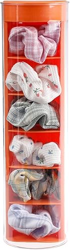 FABROK Soporte portátil de plástico para coletero con 6 compartimentos, organizador de cajones multifunción y caja de almacenamiento para