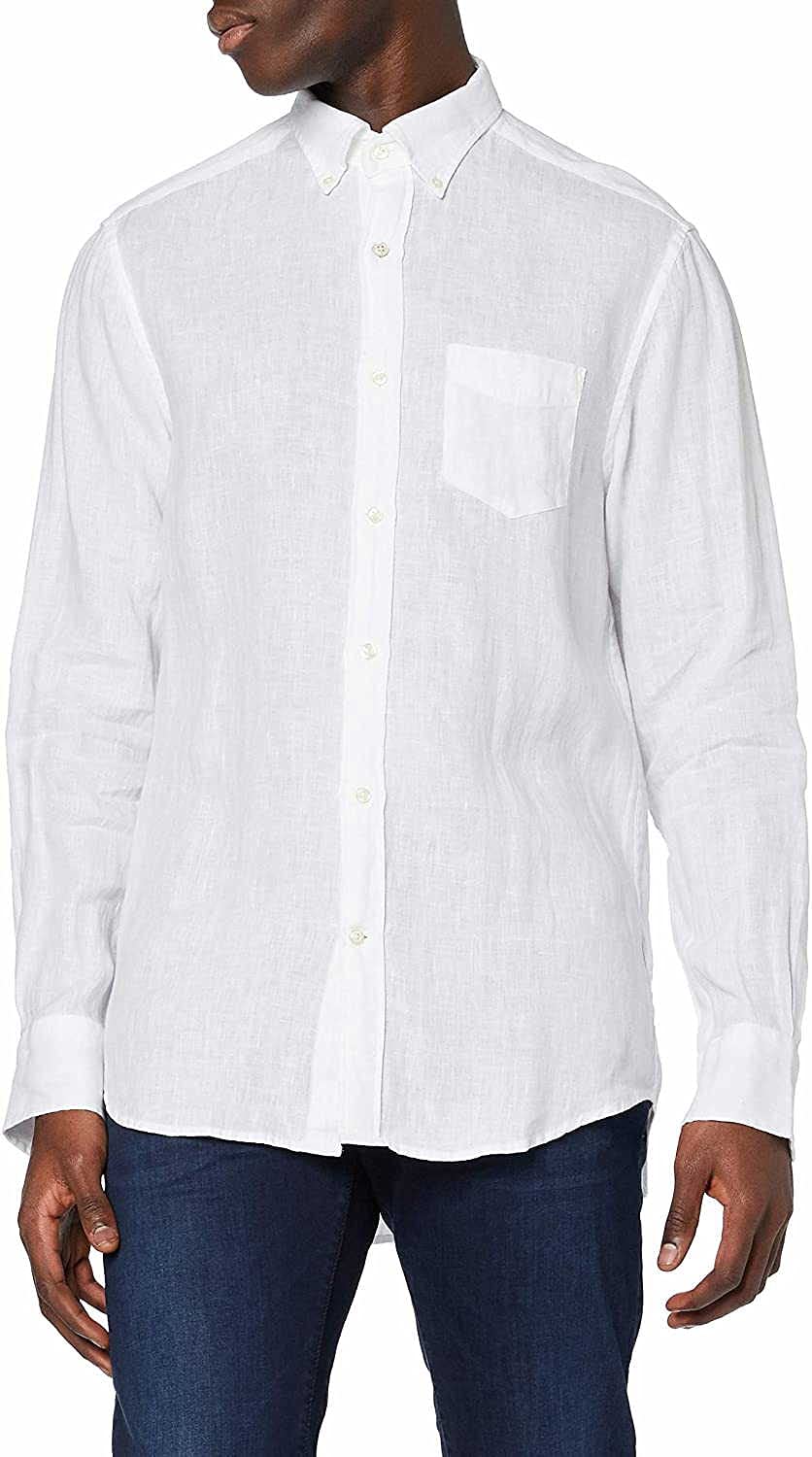 GANT D2.reg Linen Shirt BD Camisa Hombre (Pack de 1)