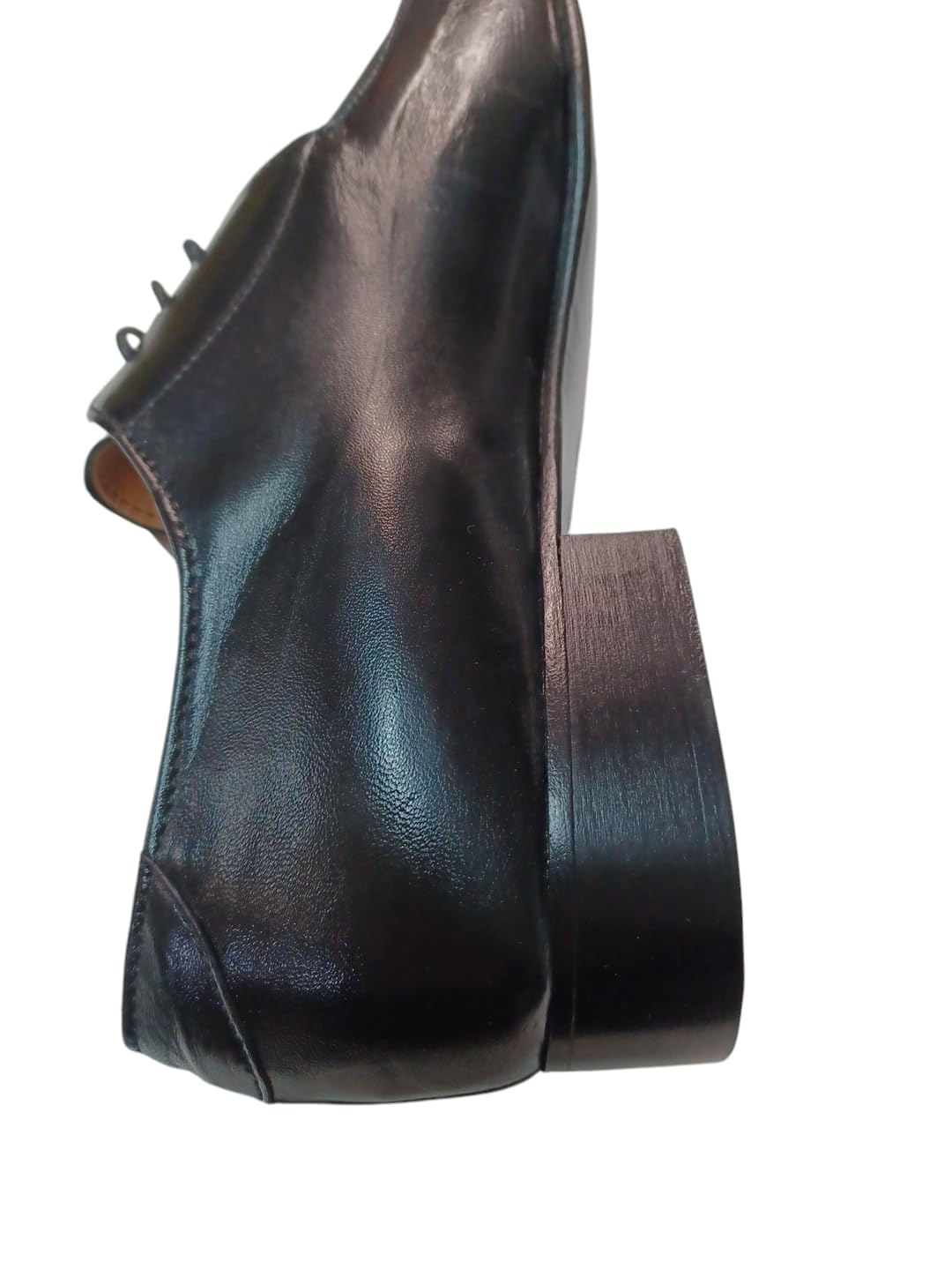 Scarpe Uomo Eleganti da Cerimonia in Vera Pelle Made in Italy 942 Nero Lucido Allacciata Fondo Vero Cuoio fine