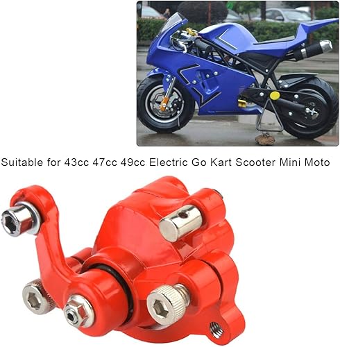 Miniatura 6 de KIMISS Pinza de freno de rotor de disco de 4.724 in para 43 47 49cc eléctrico Go Kart Scooter Mini Moto