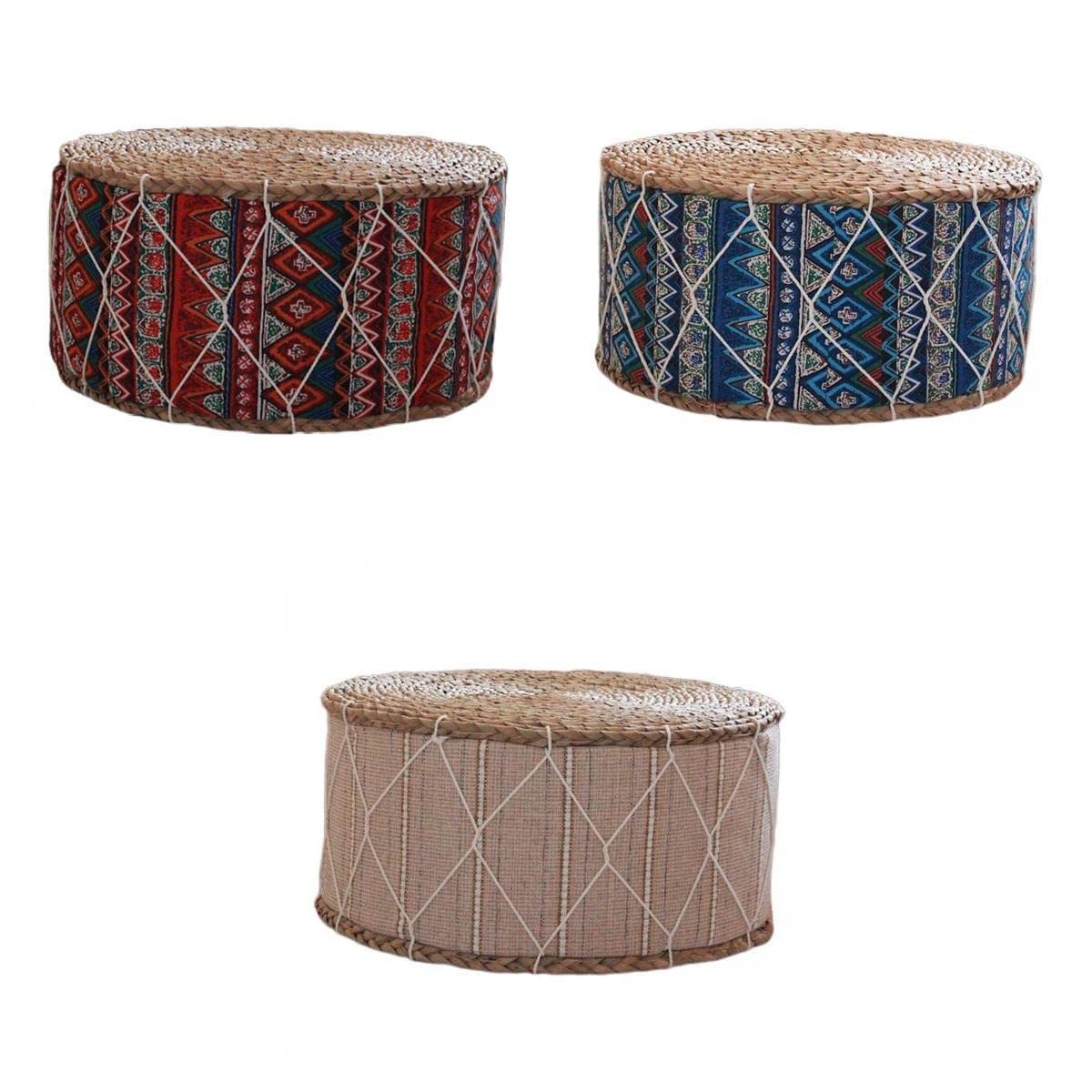12" Straw Tatami Futon Floor Cushion Yoga Meditation Cushion Footstool 3pc Color Mixed 2 |Home & Garden | Home Decor| Pillows-image-31