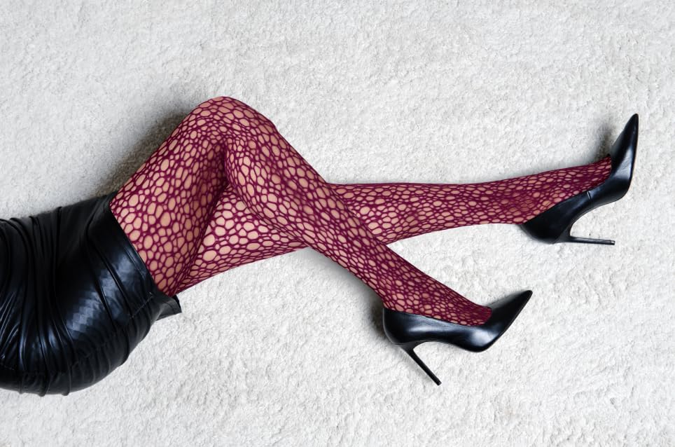 Image of Benefeet Sox Womens Fishnets Girls Fishnet Tights Sexy High Waist Fishnet Stockings Sheer Mesh Hollow Out Pantyhose