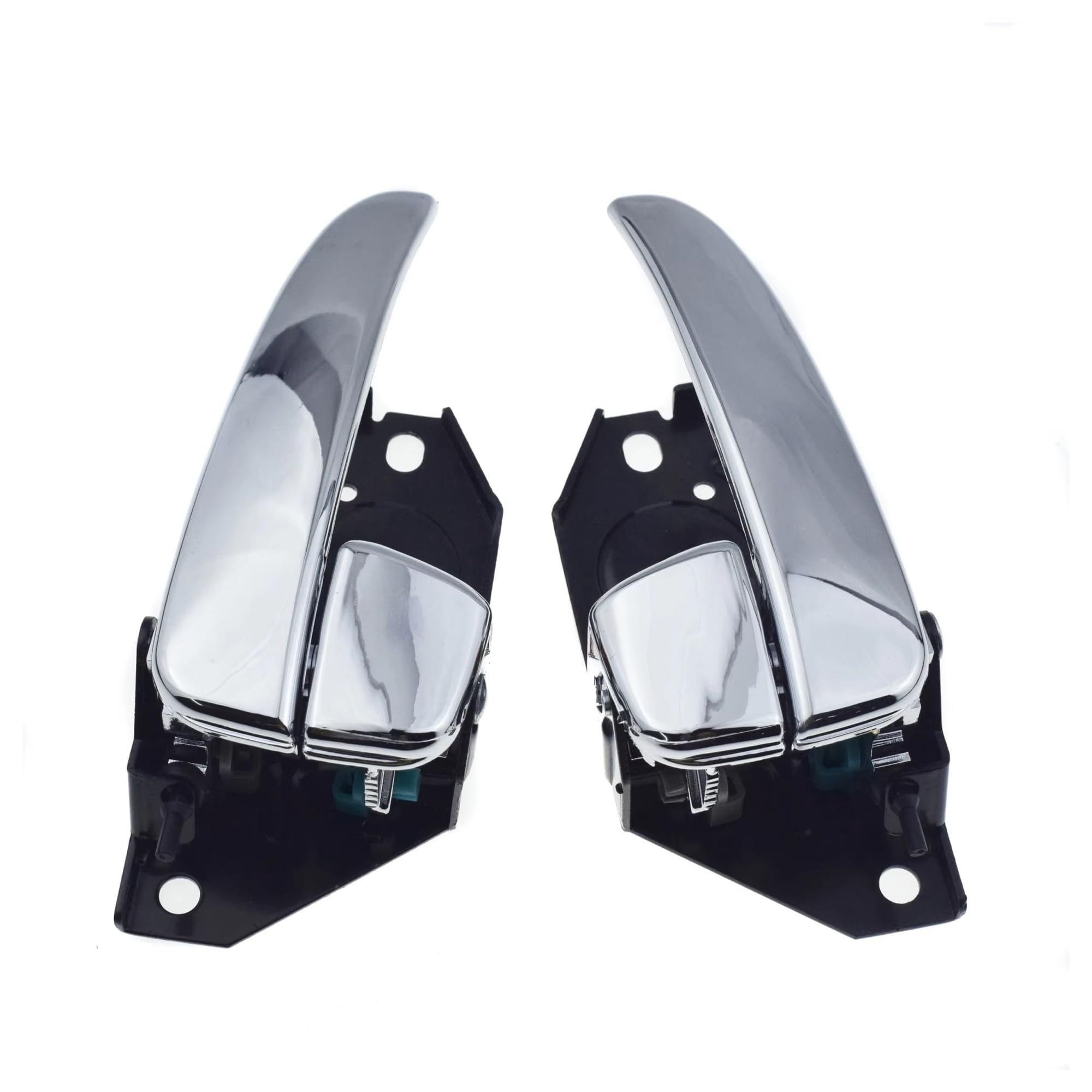 Ksjosji Front Or Rear Pair Interior Door Grab Handle 1/2/4 Piece Chrome Inside Interior Door Handle For Hyundai For Sonata 2001-2005 2.4L 2.7L Front Rear Left Right Interior Door Handle Replacement(Front Or Rear Pair)