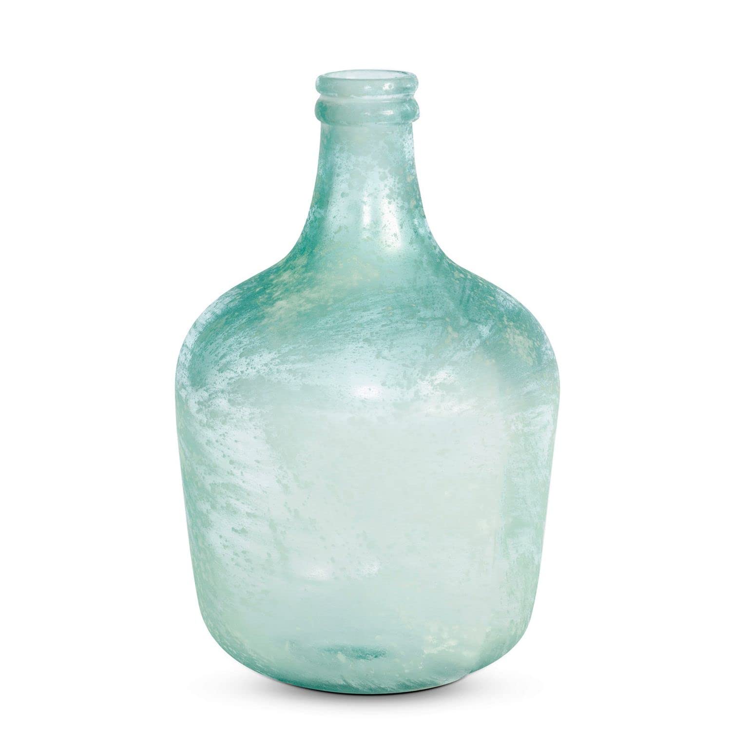 Park Hill Collection Coastal Cottage Cellar Bottle, Frosted Seafoam, Medium