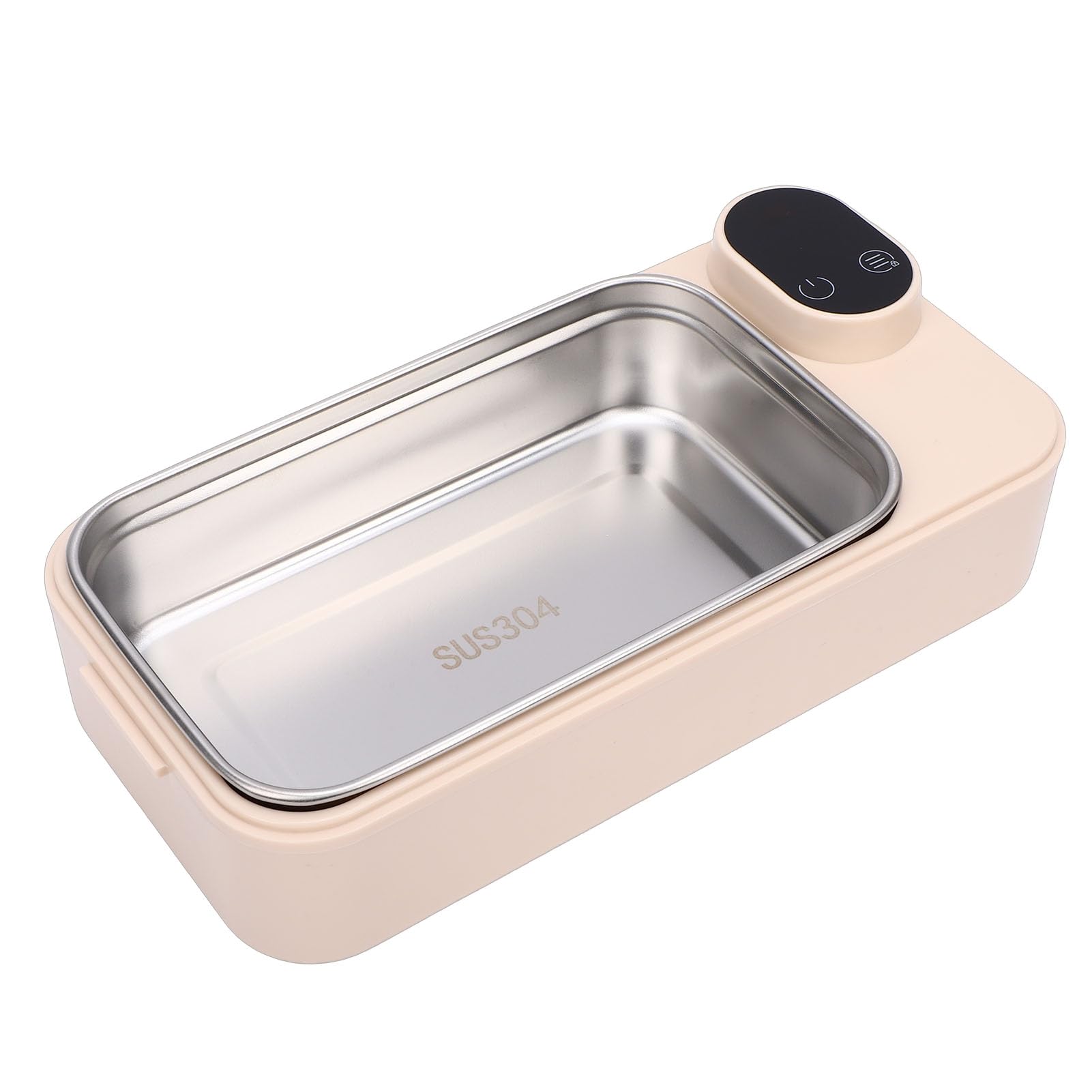 Tonysa Portapranzo Elettrico, Portapranzo Autoriscaldante Senza Fili con Display Digitale, Scaldavivande Portatile in Acciaio Inossidabile 304 per Viaggi in Auto da Lavoro, Contenitore per Pranzo USB
