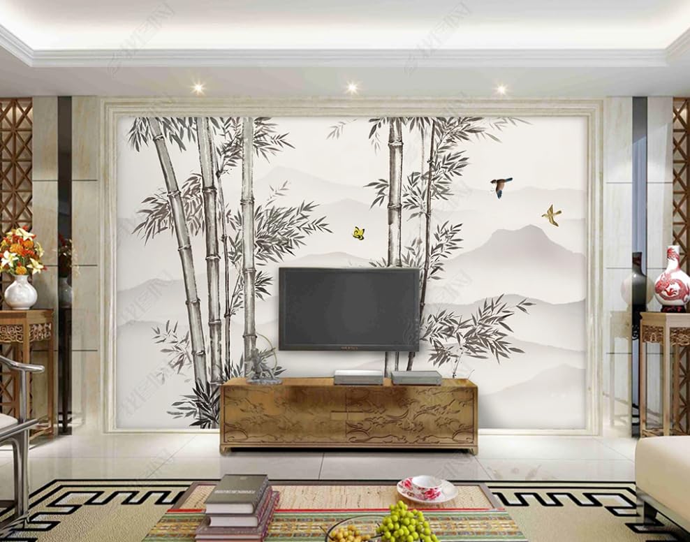 Papier peint intissé bambou poster géant mural décoration murale salon chambre 300x210