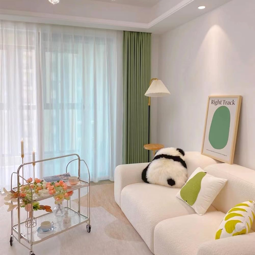 Binari Per Tende Doppio Binario Per Tende Da Soffitto Silenzioso Bastoni Per Tende In Alluminio Per Camera Da Letto Soggiorno Divisorio(White,170cm)