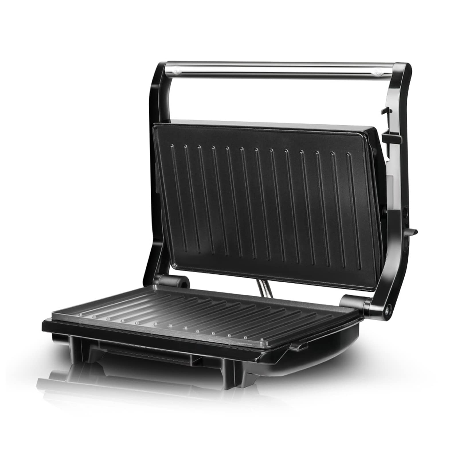3NH® Sandwich Toaster, Panini Press 750W, 180° Flat Open, Nonstick Hot Plates, Electric Grill for Steak, Toasted Cheese Snacks, Quick Breakfast-picture-27