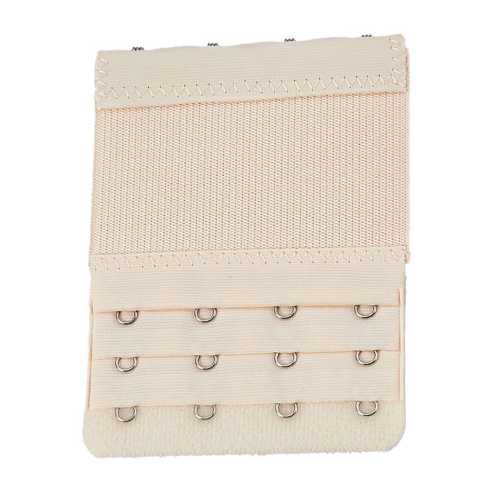Lixsazse Light Flesh Extension Strap Bra Extenders 3 Rows 4 Hooks Adjustable Brassiere Accessories Lingerie Replacement Intimates Underwear,