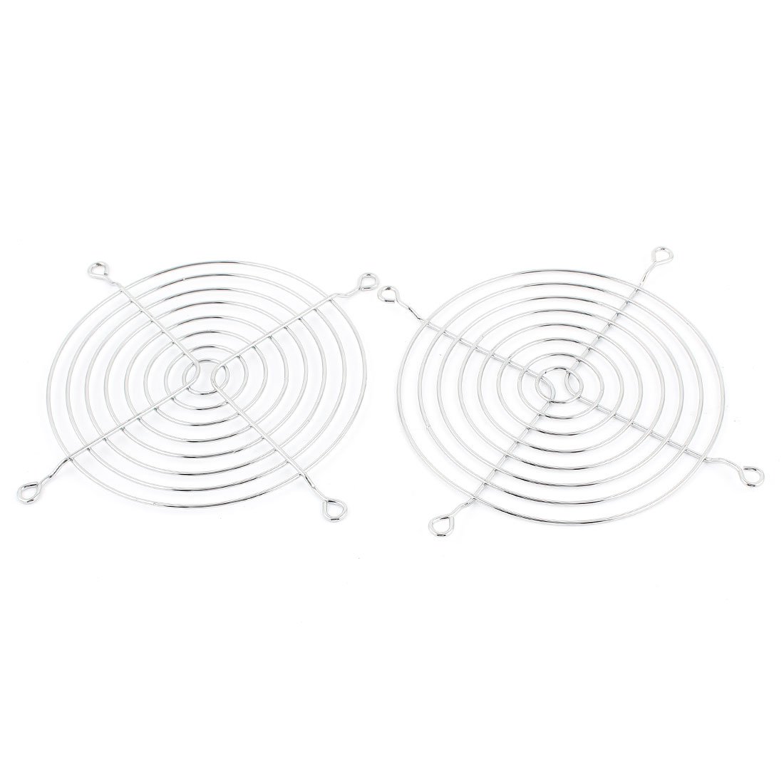 uxcell 2 Pcs Metal Wire Finger Guard Protect Grill for 120mm PC Cooling Fan