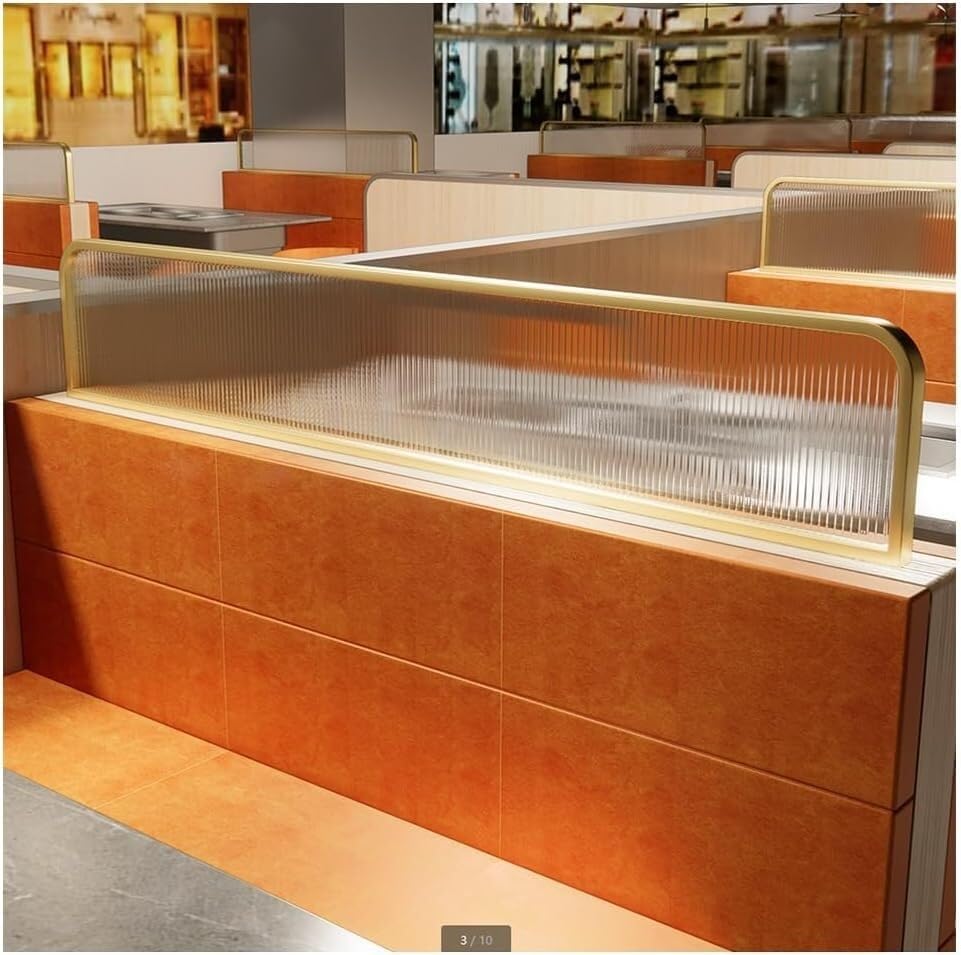 Écran de confidentialité pour comptoir de bureau Or 70 cm chic - 2