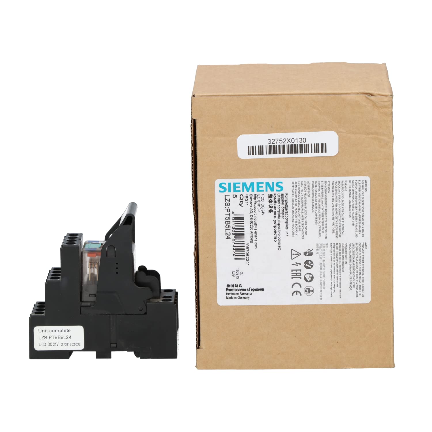 Siemens Sirius – Complete Plug-In Relay 24 V Continuous Current 4 Switch Connection Screw