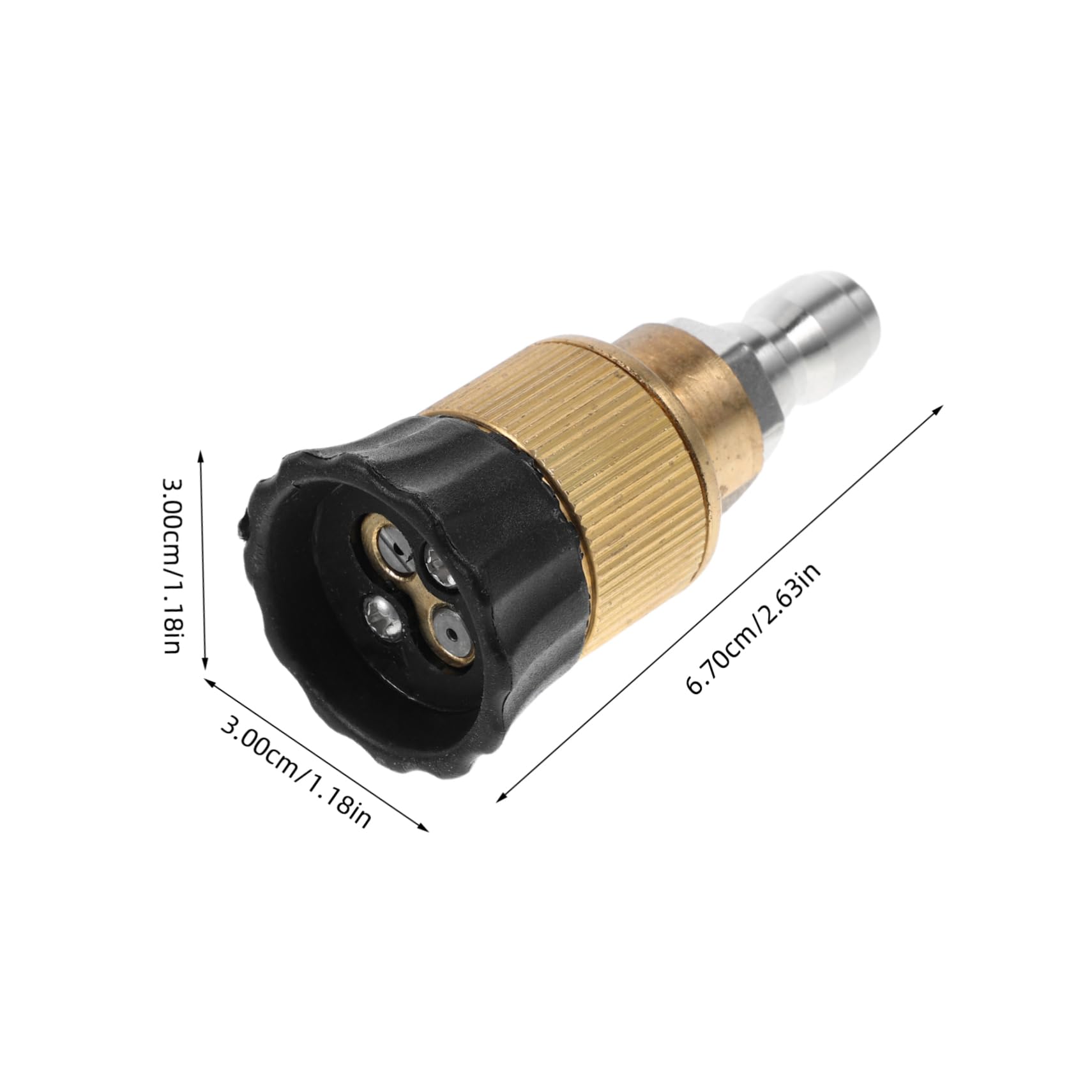 OFFSCH Heavy Duty Pressure Washer Nozzle Adjustable Spray Head for Efficient Car Wash and Home Cleaning Dual Design for Versatile Water Flow and Easy