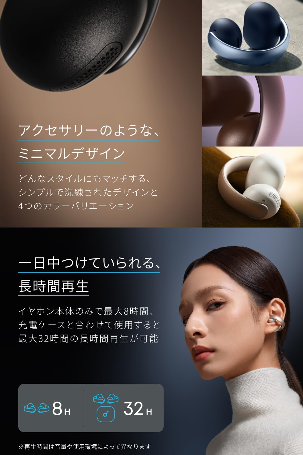 Anker Soundcore AeroClip (Bluetooth 5.4), Open Ear Wireless