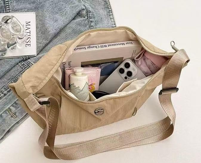 Image of Haneulbit Small Crossbody Bag for Women, Waterproof Nylon Purse with Adjustable Strap, Lightweight Shoulder Bag