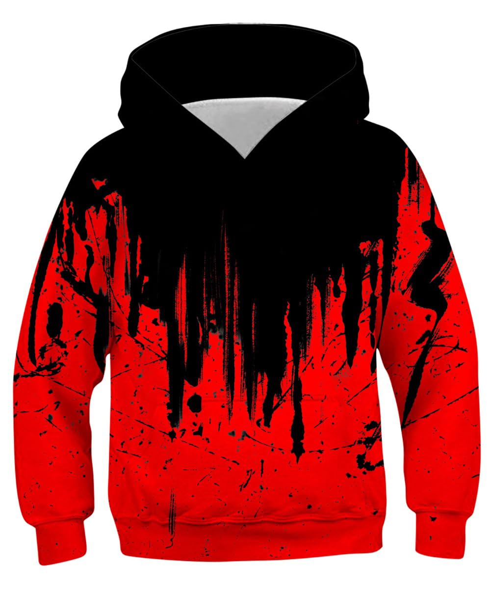 Lovekider Boys Hoodie Kids 3D Print Graphic Pullover Sweatshirt 6-16 Years