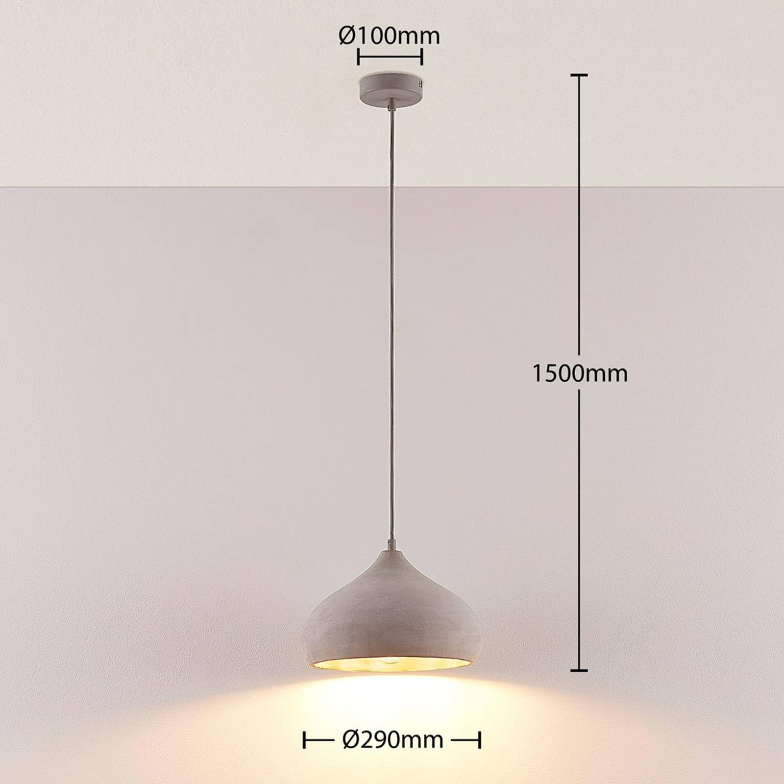 Lindby Lampada a sospensione dimmerabile (Moderno) colore Grigio ad es. Soggiorno & Sala da pranzo lampada, soffitto plafoniera illuminazione
