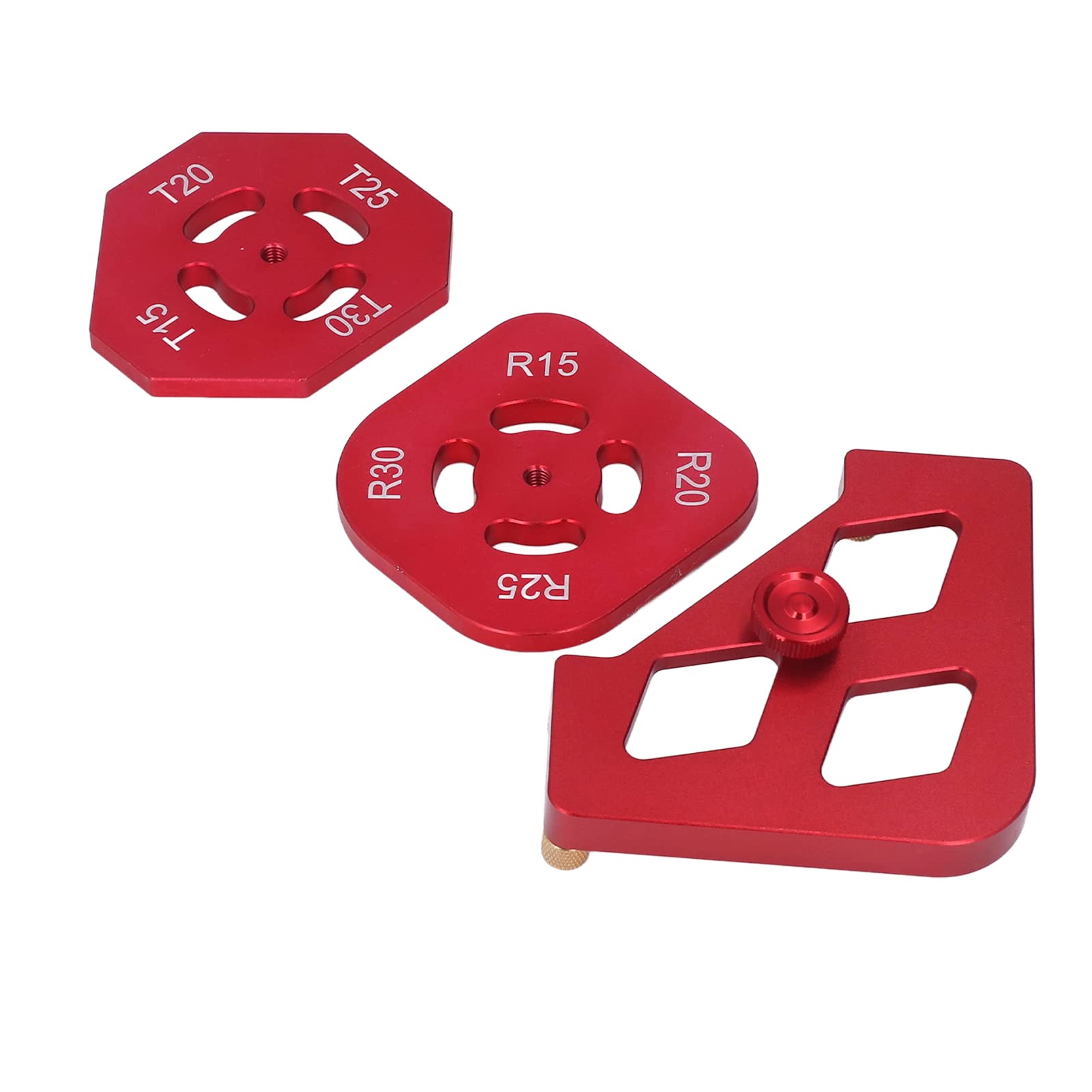 Corner Processing Jig Kit for Trimmers Angle Jig Template, R/T Angle Processing Template, Aluminum Alloy