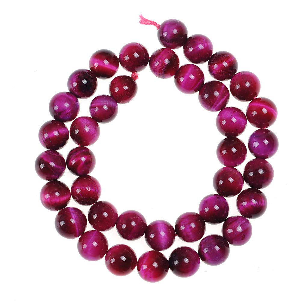 Ruilong AAA Red Yellow Gold Blue Green Rose Multi Tiger Eye Stone Beads Natural Gemstone Loose Beads For Jewelry Making 6MM 8MM 10MM 12MM